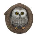 simhoa Owl Statue Garden Tree Decoration Waterproof Handmade 17.5x5.5x17.5cm Gardening Figurine for Outdoor Indoor Versatile