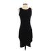 Leith Casual Dress - Bodycon Crew Neck Sleeveless: Black Print Dresses - Women's Size X-Small
