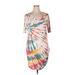 Torrid Casual Dress - Shift: White Tie-dye Dresses - Women's Size Medium Plus