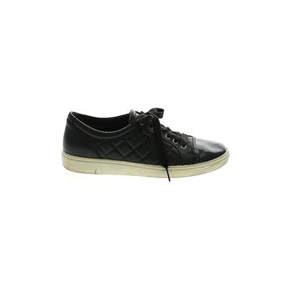 Ecco Sneakers: Black Solid Shoes - Women's Size 39 - Almond Toe