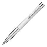 PARKER PARKER ballpoint pen Urban Premium Pearl White Sizzle CT medium size oil-based in gift box 2194680