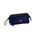 Back to School Savings! Uhuya Large Capacity Double Layer Canvas Pencil Case Multifunctional Portable Stationery Case Minimalist Student Pencil Case Navy