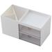 Clearance TOFOTL Desk Organiser 5 Compartments Plastic Table Organiser With Drawer Multifunctional Desk Organiser Pen Holder For Pens Office Home School