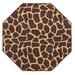 Brown Octagon 12' x 12' Area Rug - Hokku Designs Guddu Animal Print Machine Woven Nylon Area Rug Nylon | Wayfair 218EE25D081D4121A7A8A33A3C85645B