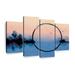 Ebern Designs Abstract Zen Multi Piece Canvas Print 4 Pieces by Cindy C Canvas in Black | 14 H x 24 W x 1 D in | Wayfair