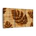 Bay Isle Home™ Touch Of Monstera Multi Piece Canvas Print On Canvas 3 Pieces by Maya Blooms Set Canvas in Brown | 24 H x 38 W x 1.25 D in | Wayfair