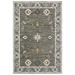 Blue/Gray 92.52 x 62.99 x 0.39 in Area Rug - Bungalow Rose Raynisha Area Rug Polyester | 92.52 H x 62.99 W x 0.39 D in | Wayfair