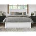 Red Barrel Studio® Jeinny Solid Wood Herringbone Slanted Platform Storage Bed Wood in White | 49 H x 62.63 W x 77.25 D in | Wayfair