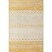 Rugs.com Moroccan Trellis Collection Rug â€“ 6 x 9 Ivory And Yellow Medium Rug Perfect For Bedrooms Dining Rooms Living Rooms