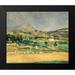 Cezanne Paul 23x20 Black Modern Framed Museum Art Print Titled - A View Over Mont St. Victoire