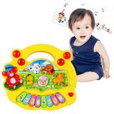 DEELLEEO Baby Musical Toys Electronic Kids Musical Instruments Keyboard Piano Set Learning Light Up Toy for Toddlers Infant Early Educational Development Music Toys for Babies