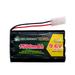 QBLPOWER 1-Pack 9.6V 1500mAh Ni-MH Rechargeable Replacement Battery Pack Tamiya Plug for RC Car Boats Robots