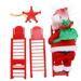 BLLBOO Electric Santa Claus-Christmas Ornament Santa Claus Doll Toy Electric Santa Claus Climbing Ladder Christmas Toy Home Ornament Decoration Children Gift