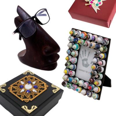 On My Desk,'Curated Gift Set with Box Photo Frame and Eyeglasses Holder'