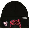 Men's Black New Jersey Nets SUGA x NBA by Mitchell & Ness Capsule Collection Glitch Cuffed Knit Hat