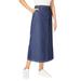 Plus Size Women's Carpenter Skirt by Woman Within in Indigo (Size 18 W)