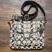 Coach Bags | Coach - Signature Monogram Crossbody Bag | Color: Black/Gray | Size: 7"H X 8.5"W X 1"D