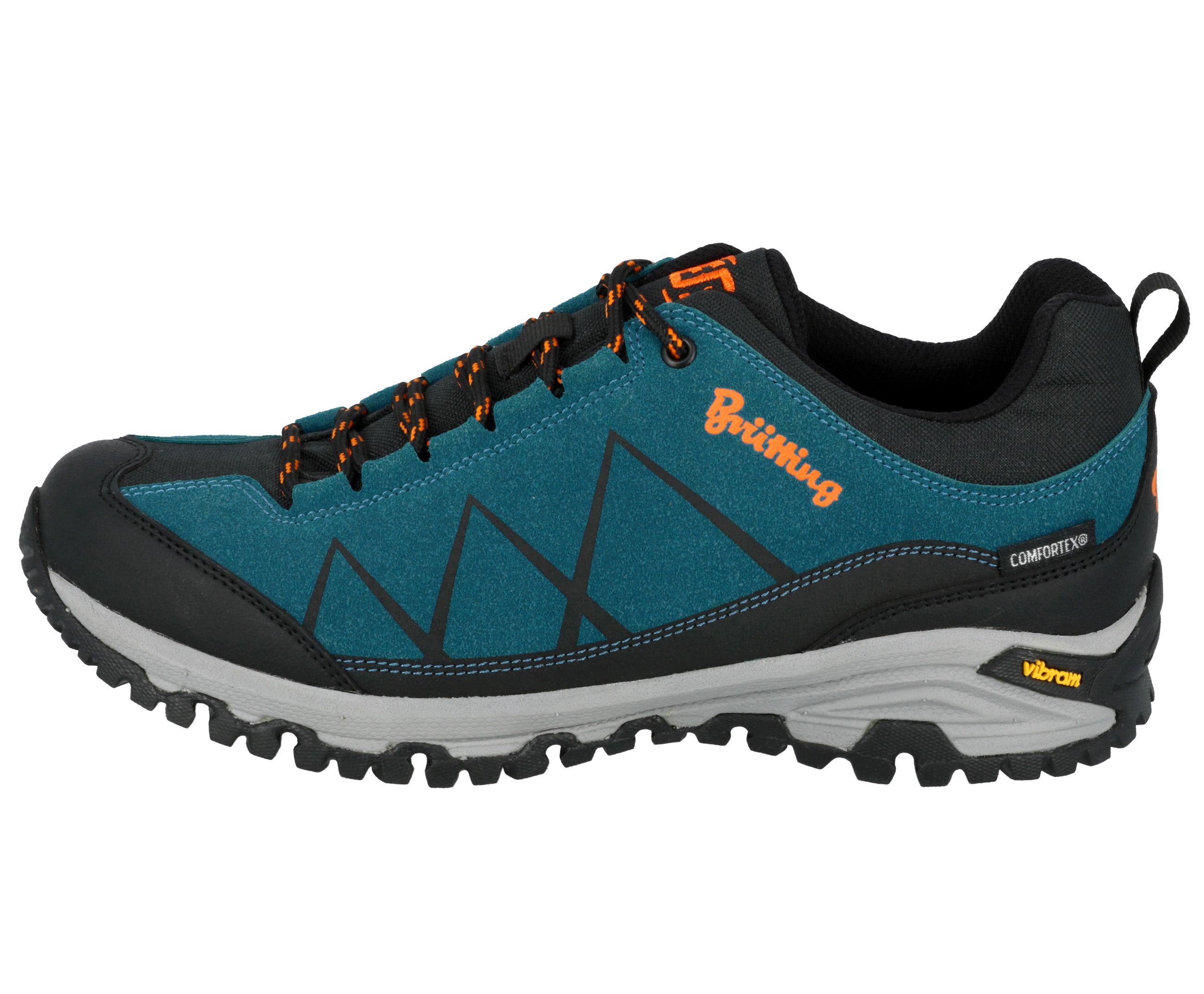 Wanderschuh BRÜTTING "Outdoorschuh Kansas", Herren, Gr. 44, grün, Synthetik, Schuhe Wanderschuh
