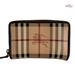 Burberry Bags | Authentic Burberry Beige/Brown Haymarket Check Canvas Leather Zip-Around Wallet | Color: Brown/Tan | Size: M