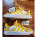 Adidas Shoes | New Adidas Tyshawn Low Yellow H06338 Shoes Mens Size 9 Nwob | Color: Yellow | Size: 9