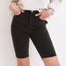 Madewell Shorts | Madewell Roadtripper Biker Shorts Black Denim Jean Cut Off Shorts Raw Hem 28 | Color: Black | Size: 28
