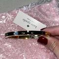 Kate Spade Jewelry | Kate Spade Spot The Spade Thin Black/Gold Tone Bangle Bracelet Nwt | Color: Gold | Size: Os