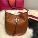 Tory Burch Bags | Authentic Tory Burch Miller Metal-Logo Slouchy Hobo Camel Bag Aged Camello | Color: Brown | Size: Large