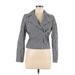 J.Crew Jacket: Blue Checkered/Gingham Jackets & Outerwear - Women's Size 2
