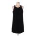 Oleg Cassini Casual Dress - Shift Scoop Neck Sleeveless: Black Print Dresses - Women's Size 6