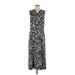 Jason Wu Casual Dress: Black Zebra Print Dresses - Women's Size 12