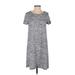 Gap Casual Dress - Shift: Gray Color Block Dresses - Women's Size Small