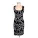 Carmen Carmen Marc Valvo Casual Dress - Bodycon: Gray Graphic Dresses - Women's Size Large