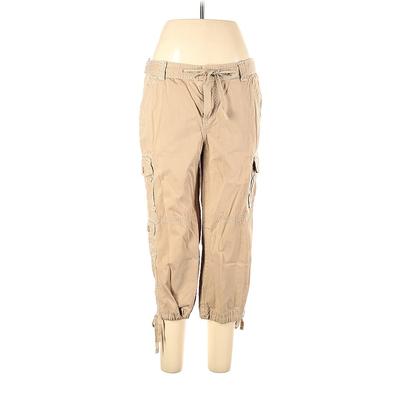 Eddie Bauer Cargo Pants - High Rise Culottes Culotte: Tan Bottoms - Women's Size 10