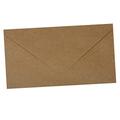 DL Brown Ribbed Kraft Vintage Envelopes 100gsm - 110 x 220mm by Mayfair Crafts (400)