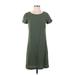 Theory Casual Dress - Shift: Green Solid Dresses - Women's Size 4