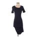 Gianni Bini Casual Dress - Bodycon: Black Solid Dresses - Women's Size X-Small