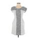 Edme & Esyllte Casual Dress - Shift: Gray Marled Dresses - Women's Size X-Small Petite