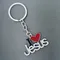 Porte-clés pendentif religieux en alliage I Love Jesus, pendentif en forme de coeur, cadeau religieux de foi chrétienne, cadeau de prière pour la décoration