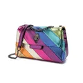 Kurt Geiger-Sac à main patchwork arc-en-ciel pour femme sac à main Eagle Metal initié coutures