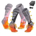 Chaussettes chauffantes électriques pour hommes et femmes batterie aste chaussettes thermiques
