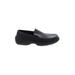 Kenneth Cole REACTION Flats: Loafers Platform Work Black Print Shoes - Women's Size 5 1/2 - Almond Toe