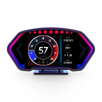 P3 hud obd gps dual system 36 funktion head up display auto beschleunigung messer neigung messer gps Image