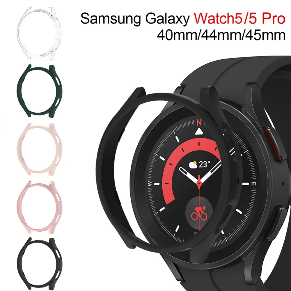 Gehäuse für Samsung Galaxy Uhr 5 Pro 45mm Galaxy Uhr 5 40mm 44mm PC Gehäuse Allround-Schutzhülle für Uhr 5/5 Pro Abdeckung Image