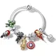 Disney Avengers Charme Frauen Armband Wunder Kapitän Amerika Eisen Mann Armreifen Unendlichkeit