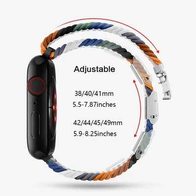Armband für Apple Watch Ultra Band 49mm 45mm 44mm 40mm 41mm 42mm 40 45mm geflochtene Solo Loop Correa Armband Serie 8 7 3 5 se 6 4 Image