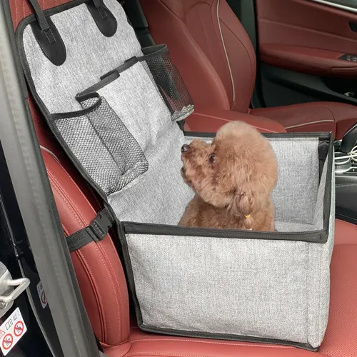 Hund Autos itz Welpen Kindersitz für Auto Vordersitz mit Aufbewahrung taschen Pet Booster Autos