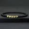 Nuovi Uomini 4mm Braccialetto Irregolare Perline di Rame Filo Braclet Minimalista Nero Onice Pietra Braslet Pulsera Hombre Regalo Per Lui Joias