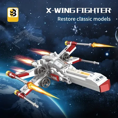 100 stücke Bausteine Kit Spielzeug X-Wing Kämpfer Spielzeug Geschenk Sci-Fi-Serie Kinder Erwachsene