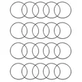 UXCELL 20 pz 1mm spessore gomma nitrilica O-ring gomma industriale O-ring guarnizioni guarnizione di