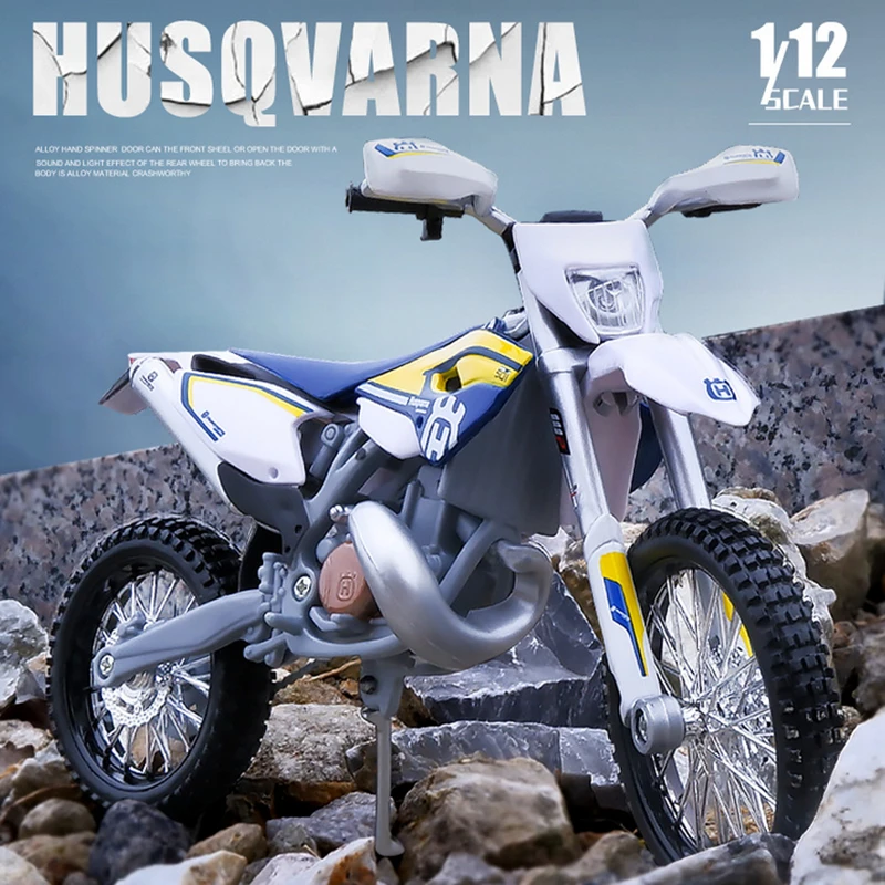 Maisto 1:12 Husqvarna FE 501 Legierung Kreuz-land Motorrad Auto Modell Simulation Racing Motorrad Modell Sammlung Kid Spielzeug Geschenk Image